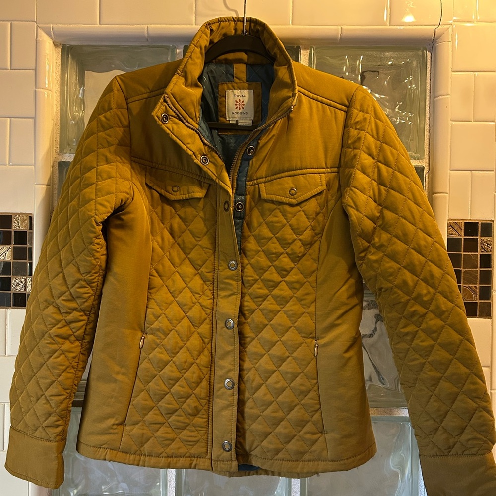 Royal Robbins Mustard Quilted Jacket